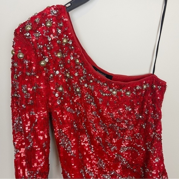 Dundas x Revolve Jett Embellished Mini Dress in Red Size S - Picture 4 of 13